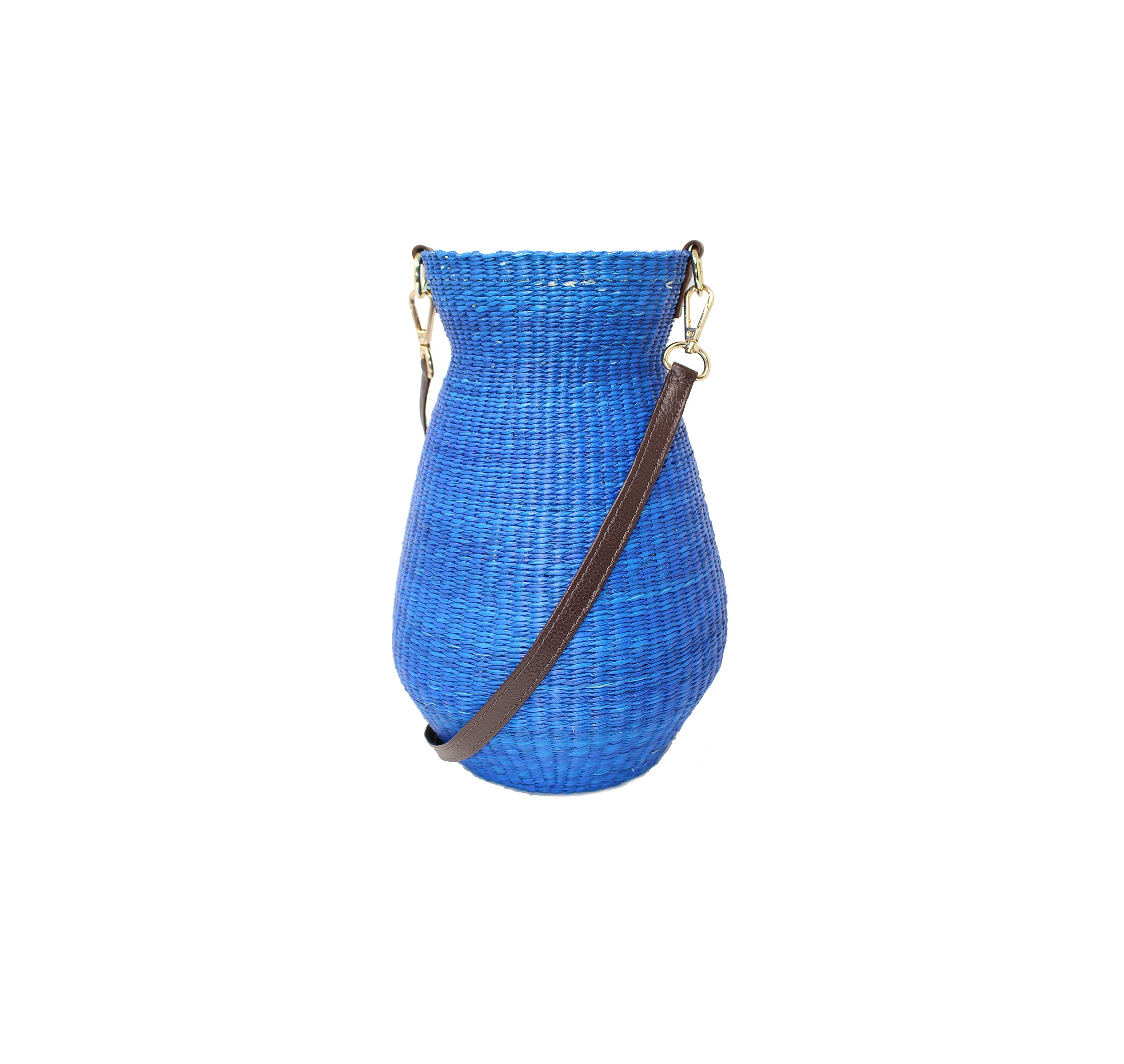 Structured Natural Woven Straw Bag