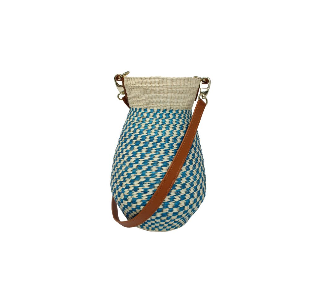 Structured Natural Woven Straw Bag
