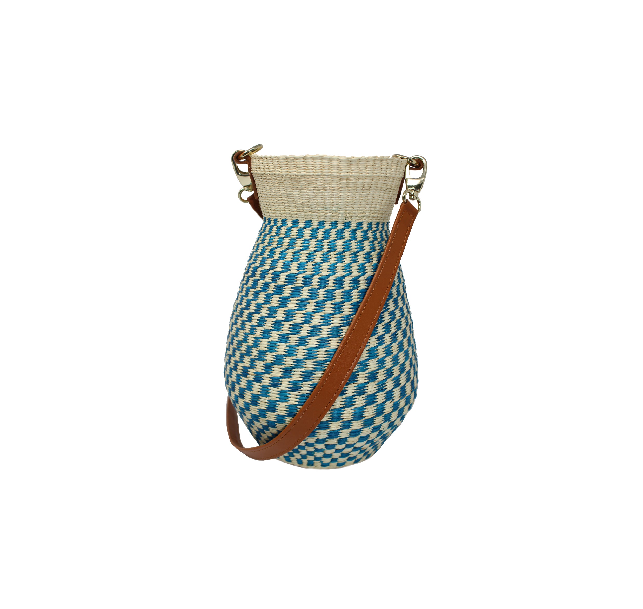 Structured Natural Woven Straw Bag