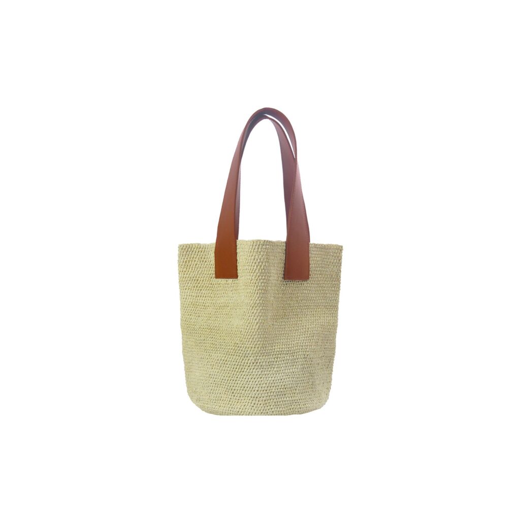 Detailed Medium Woven Woven Straw Bag