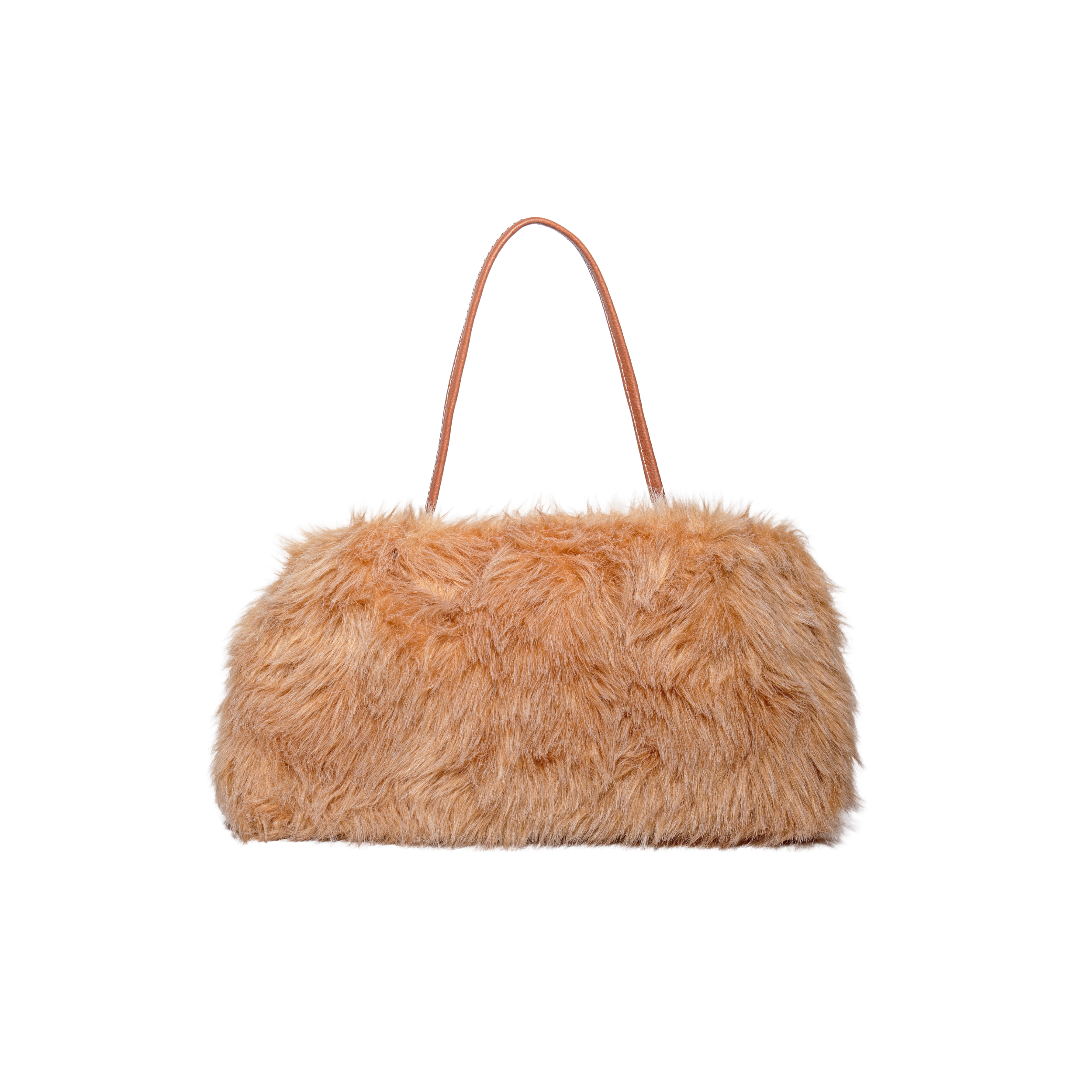 Structured Woven Chocolate Leather Bag