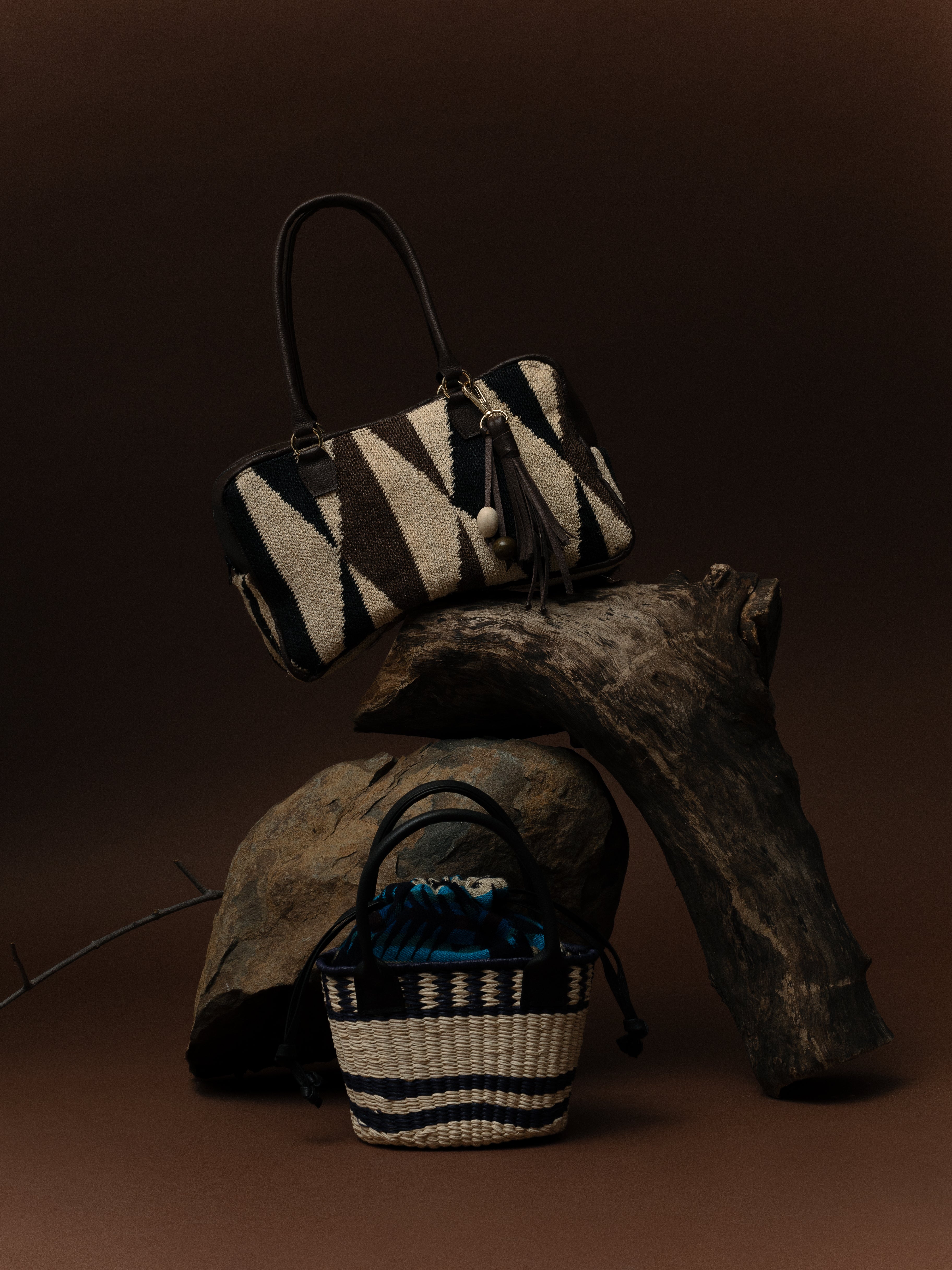 Structured Woven Natural Sisal Bag